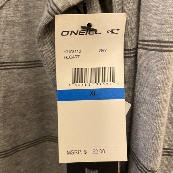 O’Neill Men’s Knit Button Down Long-sleeved shirt, XL. Heathered gray. - Picture 5 of 9